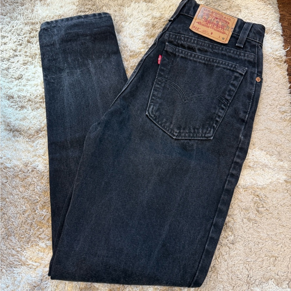 Juniors Levi 512 Black Jeans
